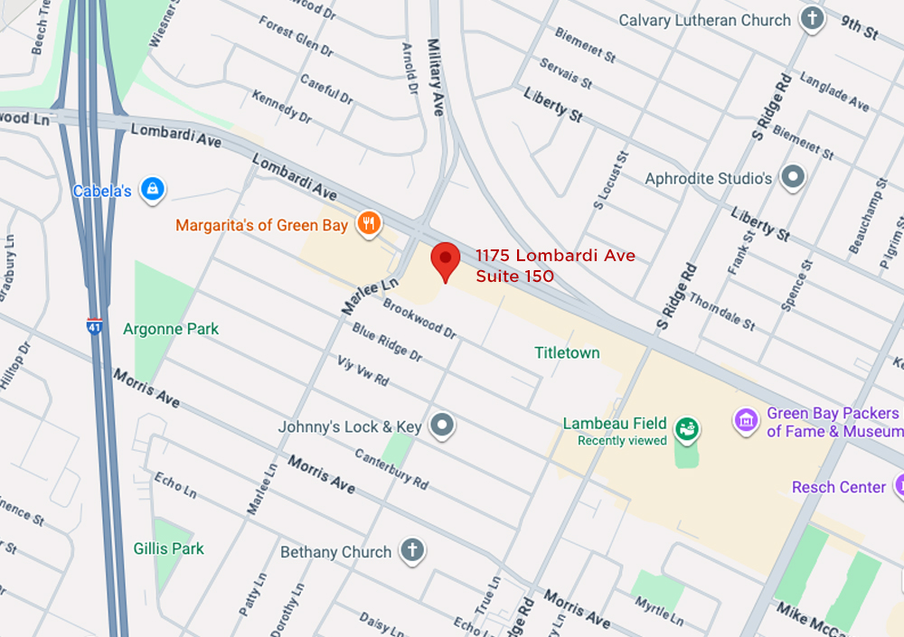 Green Bay Office Map