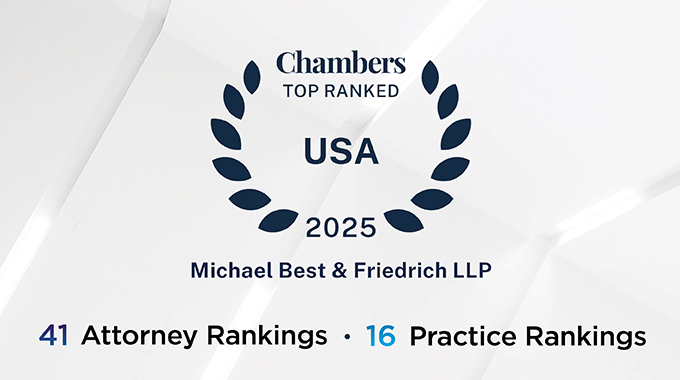 Michael Best Recognized in Chambers USA 2025 Photo